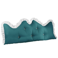 Princess Bed Pillow Headboard Backrest Bedside Tatami Sofa Cushion with Ruffle Lace Home Decor