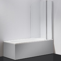 180° Pivot Door 6mm Safety Glass Bath Shower Screen By Della Francesca