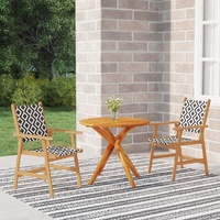 Garden Dining Set Solid Wood Acacia