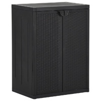 Garden Storage Cabinet PP Rattan