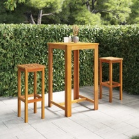 Garden Bar Set Solid Wood Acacia