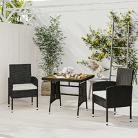 Outdoor Dining Set Poly Rattan