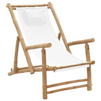 Deck Chair Bamboo and Canvas