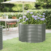 Garden Planter Powder-coated Steel Grey