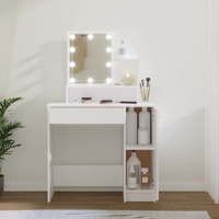 Dressing Table with LED 86.5x35x136 cm