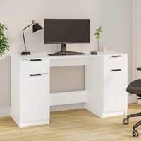 Desk with Side Cabinet Engineered Wood