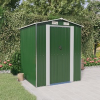 Garden Shed Green Galvanised Steel