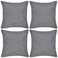 4x Cushion Covers Linen-look