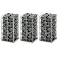 Gabion Set 3 pcs Galvanised Wire