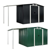 Garden Shed with Sliding Doors Steel