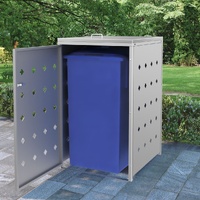 Wheelie Bin Shed 240 L Stainless Steel