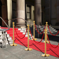 3 Piece VIP Queue Barrier Set Stainless Steel