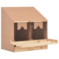 Chicken Laying Nest 2 Compartments Solid Pine Wood