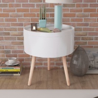 Howell Side Table with Serving Tray Round 39.5x44.5 cm