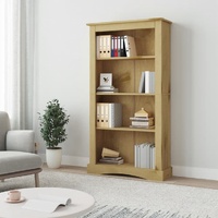 4-Tier Bookcase Mexican Pine Corona Range 81x29x150 cm