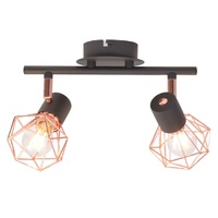 Ceiling Lamp with E14 Black and Copper