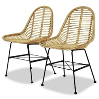 Dining Chairs Natural Rattan