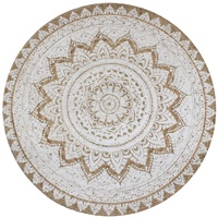 Area Rug Braided Jute Printed Round