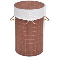 Bamboo Laundry Bin Round