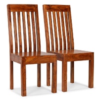 Dining Chairs Solid Wood with Sheesham Finish Modern