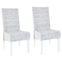 Dining Chairs Kubu Rattan and Mango Wood