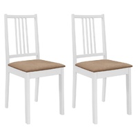 Dining Chairs with Cushions Solid Wood