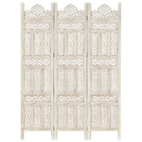 Puyallup Hand carved Room Divider 120x165 cm Solid Mango Wood