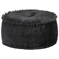 Round Pouffe Velvet 40x20 cm