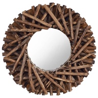 Wall Mirror Teak Round