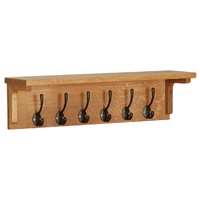 Coat Rack Solid Oak Wood