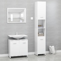 3 Piece Bathroom Furniture Set Engineered Wood