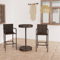 Garden Bar Set Poly Rattan