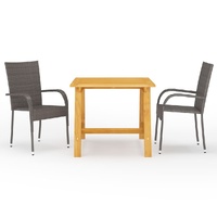 3 Piece Garden Dining Set