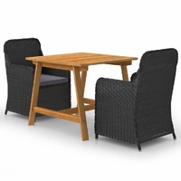 3 Piece Garden Dining Set