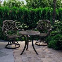 3 Piece Bistro Set Cast Aluminium