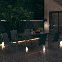 Outdoor Dining Set Steel Anthracite