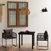 Garden Dining Set Black