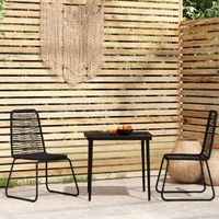 Garden Dining Set Black