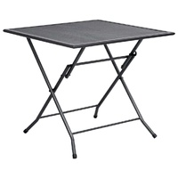 Folding Mesh Table Steel Anthracite