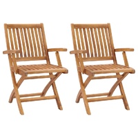 Folding Garden Chairs Solid Teak Wood