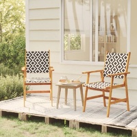 Garden Chairs Solid Acacia Wood