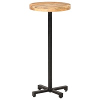 Bar Table Round Rough Mango Wood