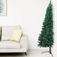 Artificial Half Christmas Tree with Stand PVC