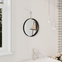 Hanging Mirror with Hook Black