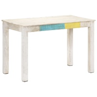 Dining Table White Solid Mango Wood