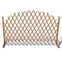 Trellis Fence Solid Wood 180x100 cm