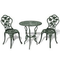 3 Piece Bistro Set Cast Aluminium