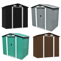 Garden Storage Shed Metal 204x132x186 cm