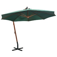 Hanging Parasol 350 cm Wooden Pole