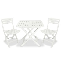 3 Piece Folding Bistro Set Plastic